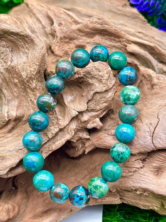 Chrysocolla beads bracelet sale