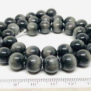 Calidad AAA 16 pulgadas de largo Natural Eagle Eye Hawks Eye Pulseras Natural Hookeye Bead 6,8,10,12 mm está disponible