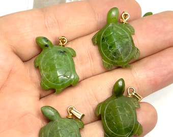 Natural Turtle Nephrite Jade pendent Green Turtle Jade pendent AAA Quality jade jewelry High Quality Jade Pendent.