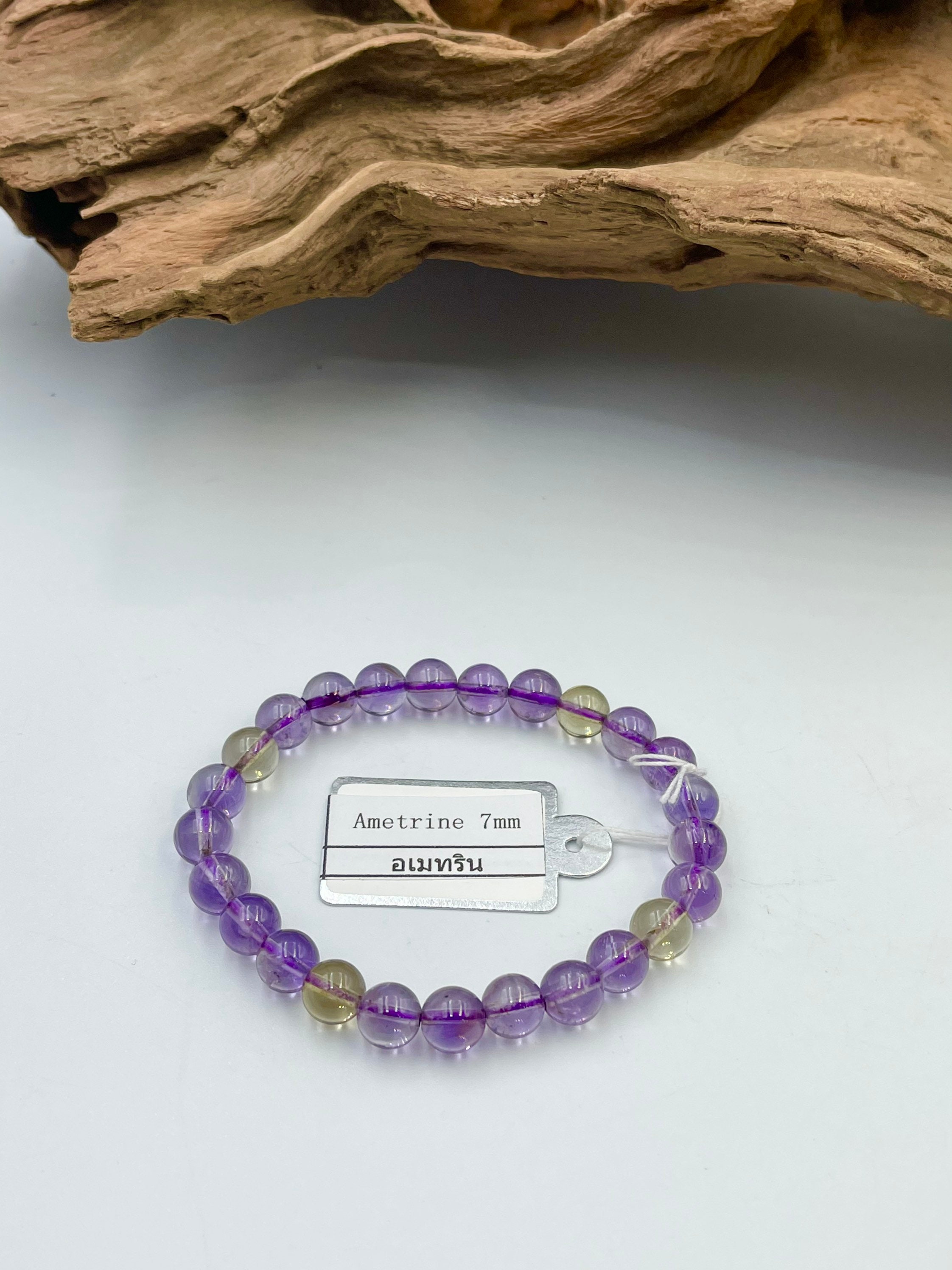 Ametrine Bracelet, Natural Ametrine Faceted Oval Gemstone Beaded Bracelet,purple  Yellow Shades Beads Jewelry, Silver Lock Bracelet,gift - Etsy