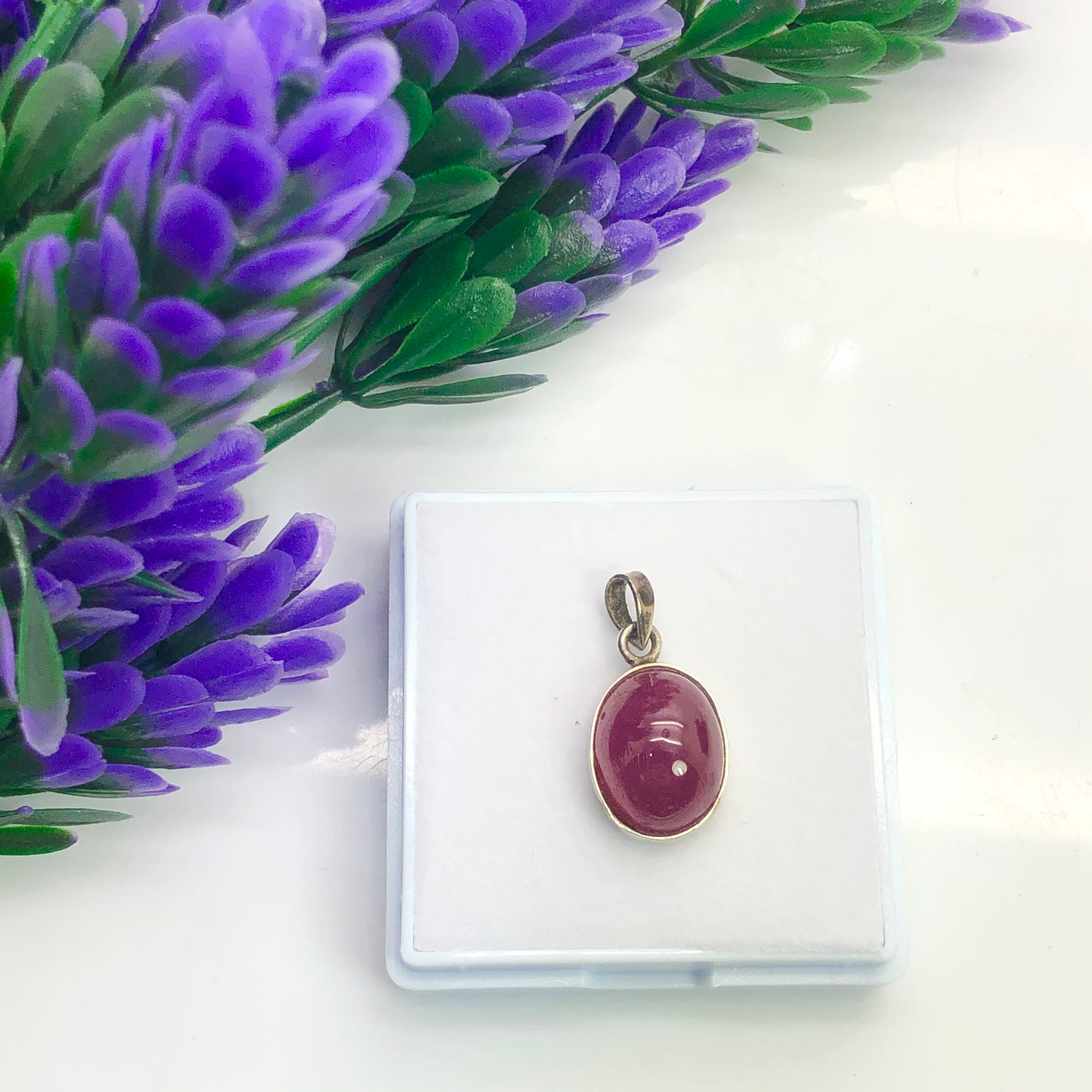 Natural Ruby Necklace Pendant / 15 Mm Genuine Ruby Pendant/ Africa Real ...