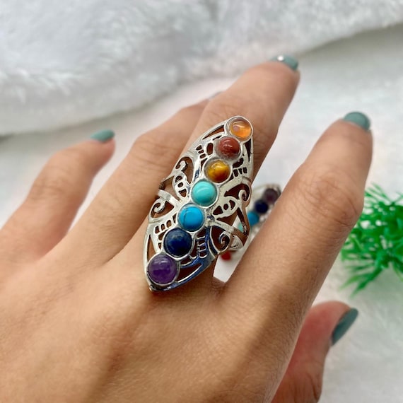 Chakra Stones Ring Chakra Stones Ring