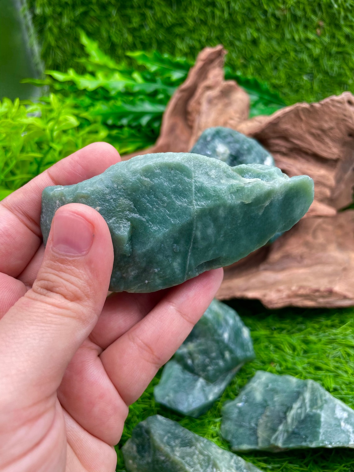 Natural Green Jade Rough Stone Real Beautiful Jade stone Etsy