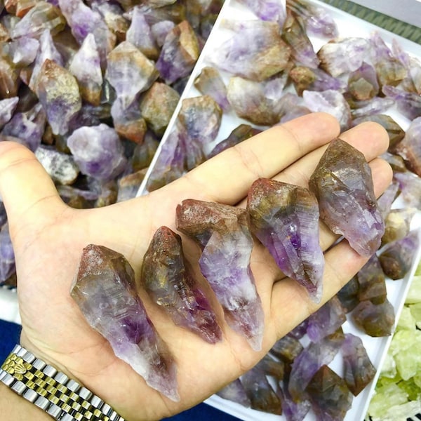 1 Pc Natural Auralite 23 crystal Natural Super 7 stone  crystal  stone healing stone Meditation stone and collection very rare mineral