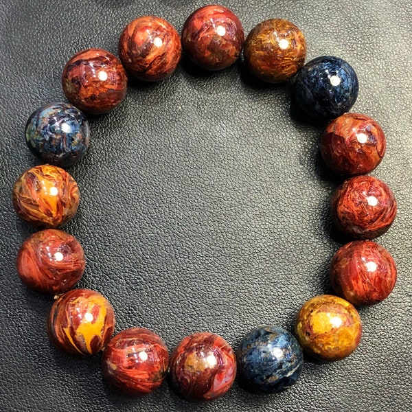 Bracelets pietersite rouge naturel pietersite de Namibie SouthAfrican Red Pietersite Bracelet Healing Pietersite Stone