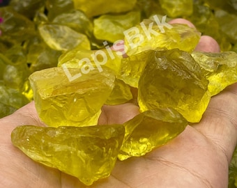 Natural Lemon Quartz Rough Stone High Quality Natural  Lemon Quartz Gemstone Quality For Cuting making Jewelry