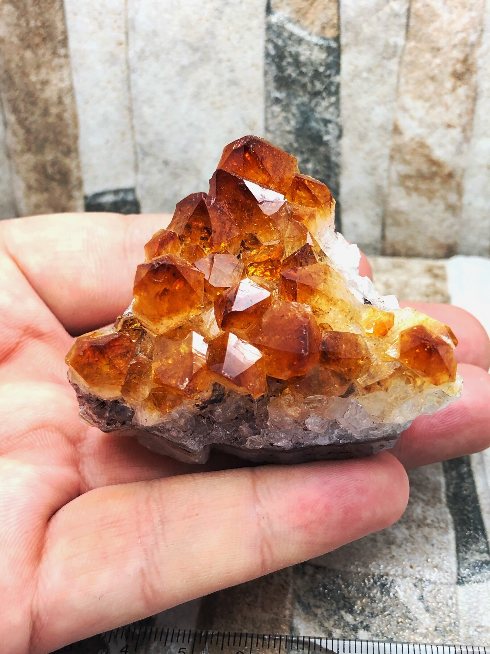Natural Citrine Crystal Speciman Stone From Brazil Minerals Etsy