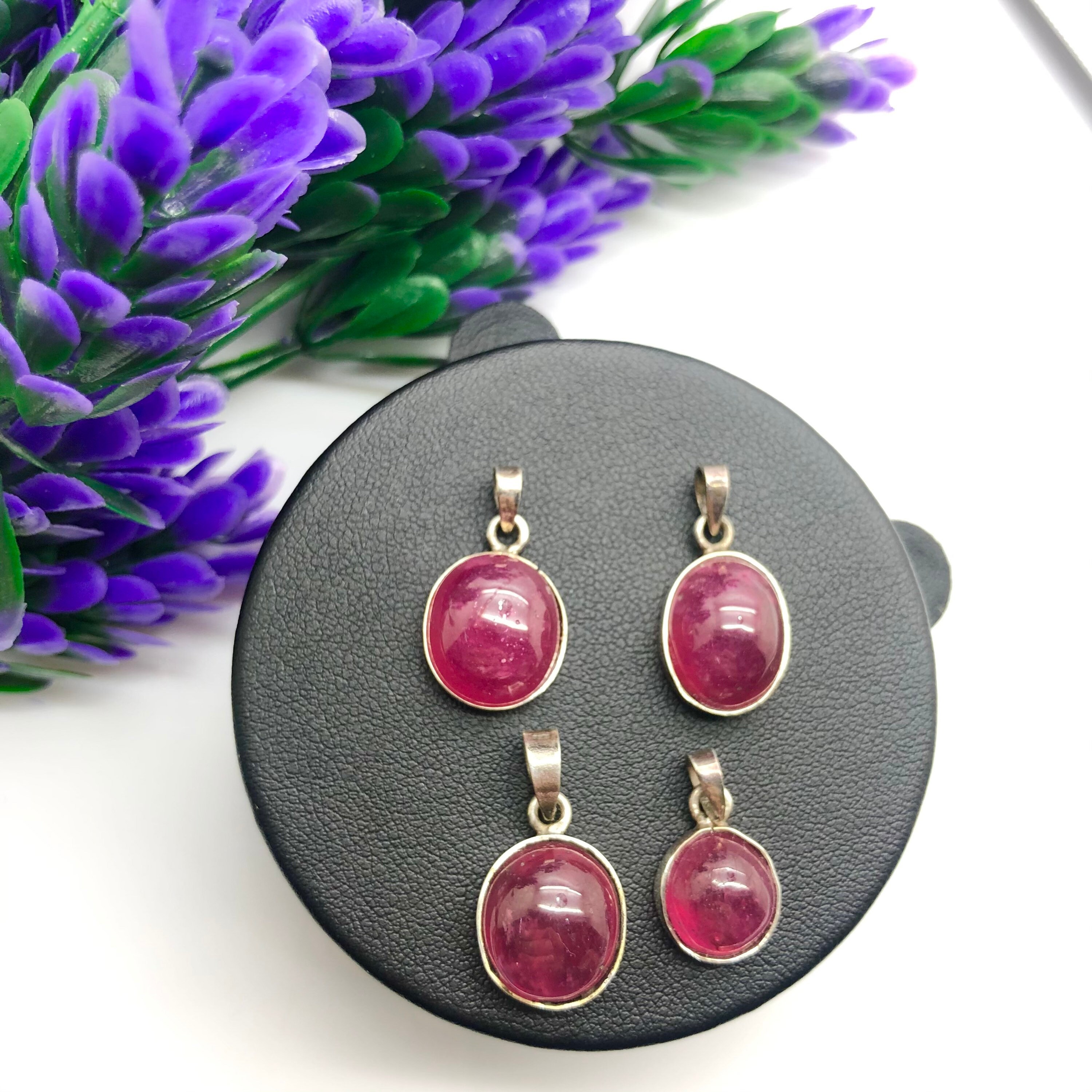 Natural Ruby Necklace Pendant / 15 Mm Genuine Ruby Pendant/ Africa Real ...