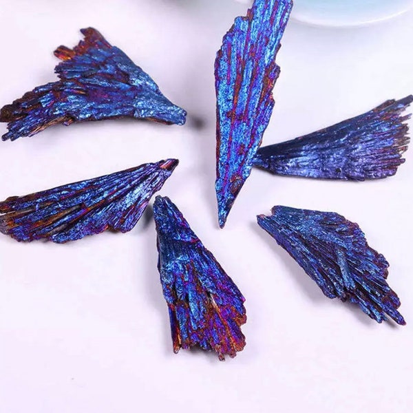 1 Pc Natural Titanium Aura Quartz crystal Natural stone  crystal  stone healing stone Meditation stone and collection very rare mineral