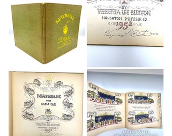 RARE Children’s Book - Virginia Lee Burton Maybelle Cable Car Signed 1st Ed 1952