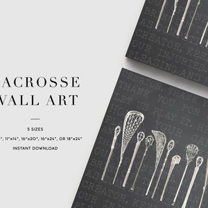 Lacrosse Art Print Lacrosse Wall Art Lacrosse Gift Ideas Lacrosse Nursery Decor Lacrosse Decor Lacrosse Gifts Lacrosse Poster Lax Gift image 2