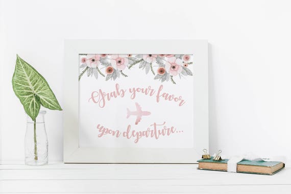Grab Your Favor Travel Themed Bridal Bridal Shower Sign Etsy