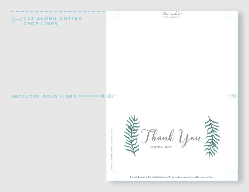 5x7 Thank You Card Wedding Thank You Note Destination Wedding Etsy