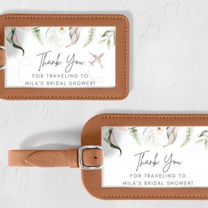 Etiquetas de favor de boda de destino Inserciones de equipaje Etiqueta de equipaje personalizada Favor de la boda Etiqueta de equipaje Ducha nupcial Favor Etiqueta Insertar #MILA