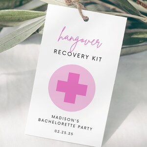 Kater Bachelorette Party Favors Tags Bachelorette Kater Genesung Kit Editierbare Bachelorette druckbare Bachelorette Party Favor #BGAMES