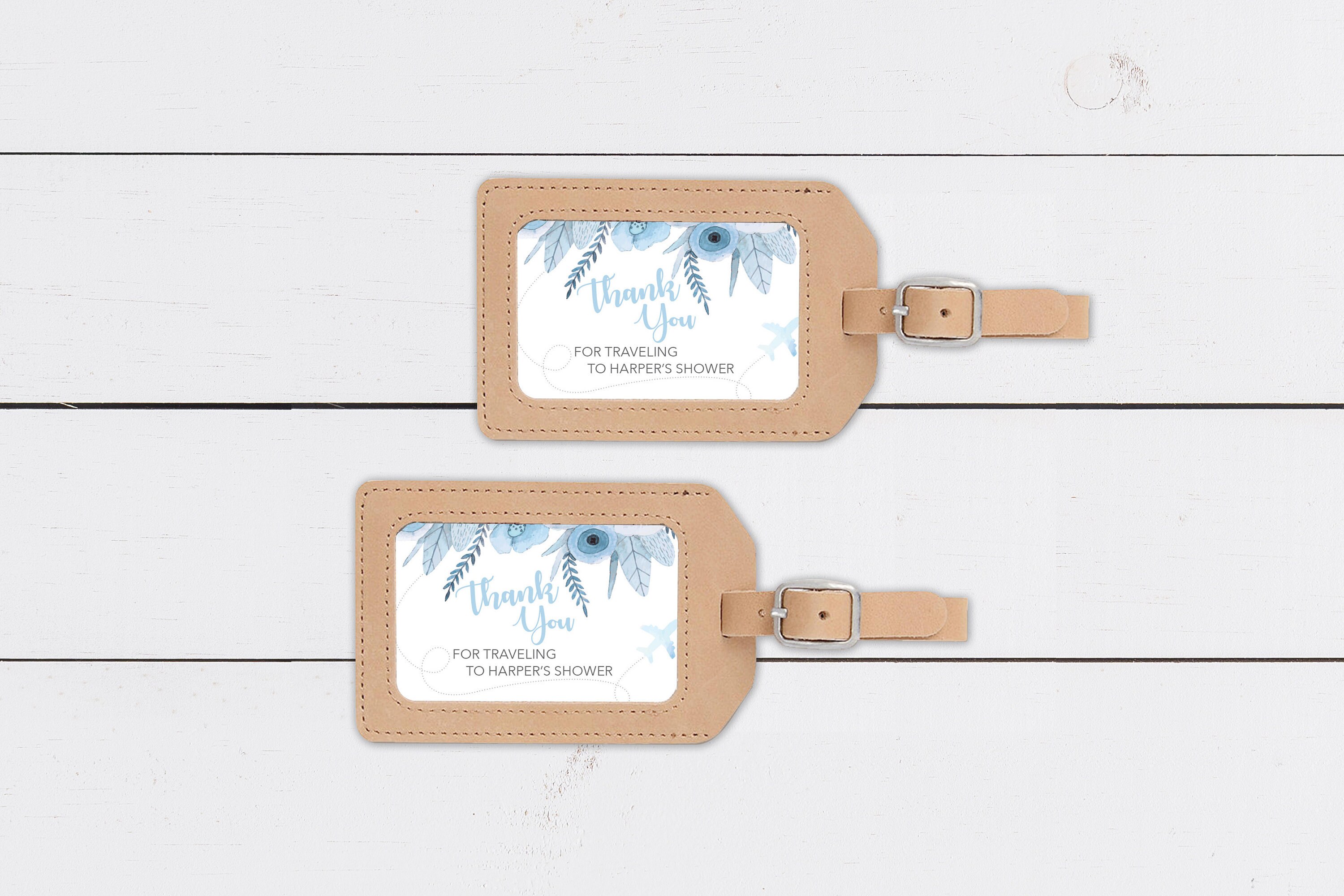 Custom Luggage Tag Bridal Shower Favors Baby Shower Favors Etsy