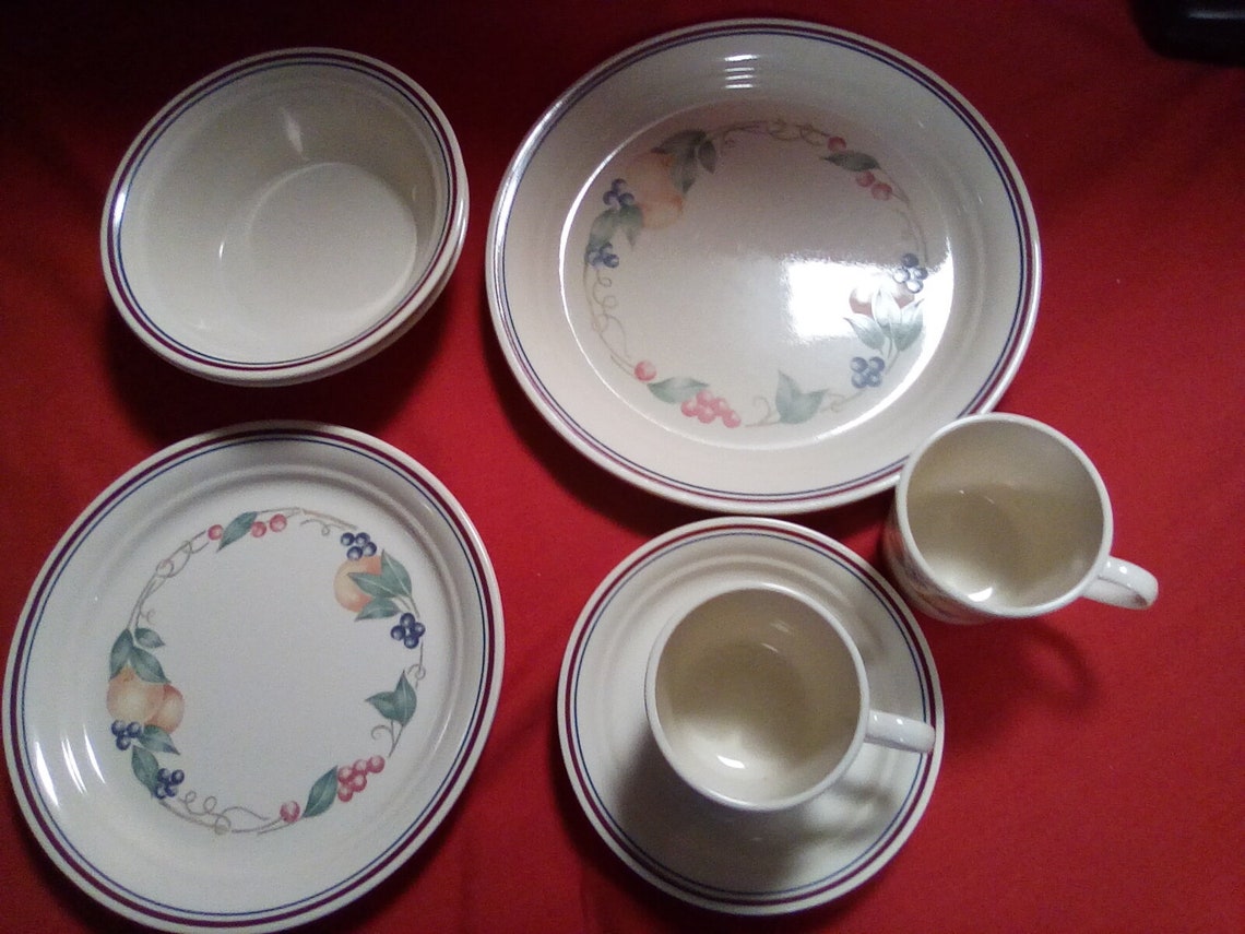 Corelle Corning Ware Dinnerware Abundance Pattern 2 Place - Etsy
