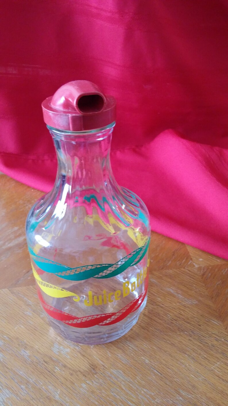 Retro Duraglas Juice Bottle/decanter With EZ Pour Spout Etsy
