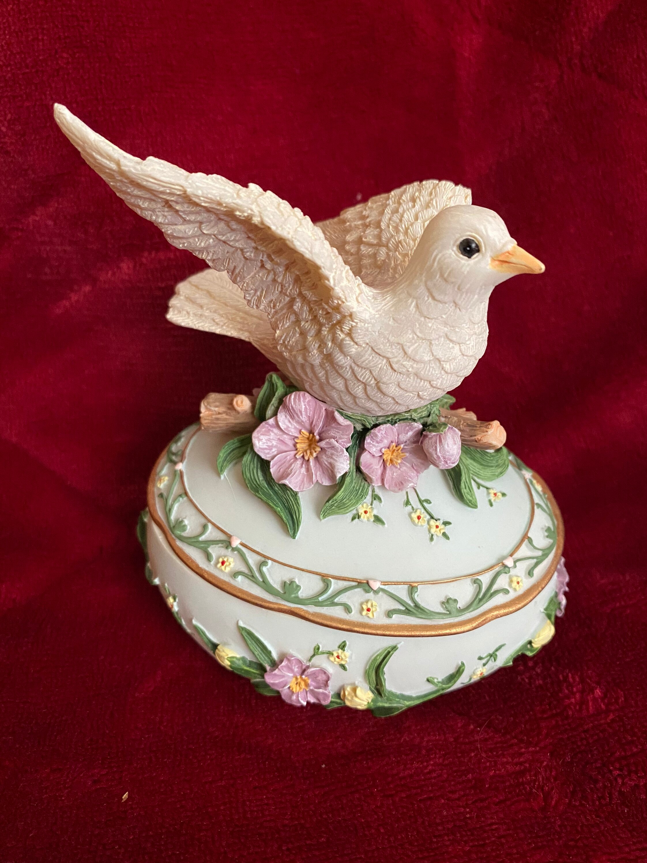 Heritage House White Dove Music Box Greensleeves Etsy