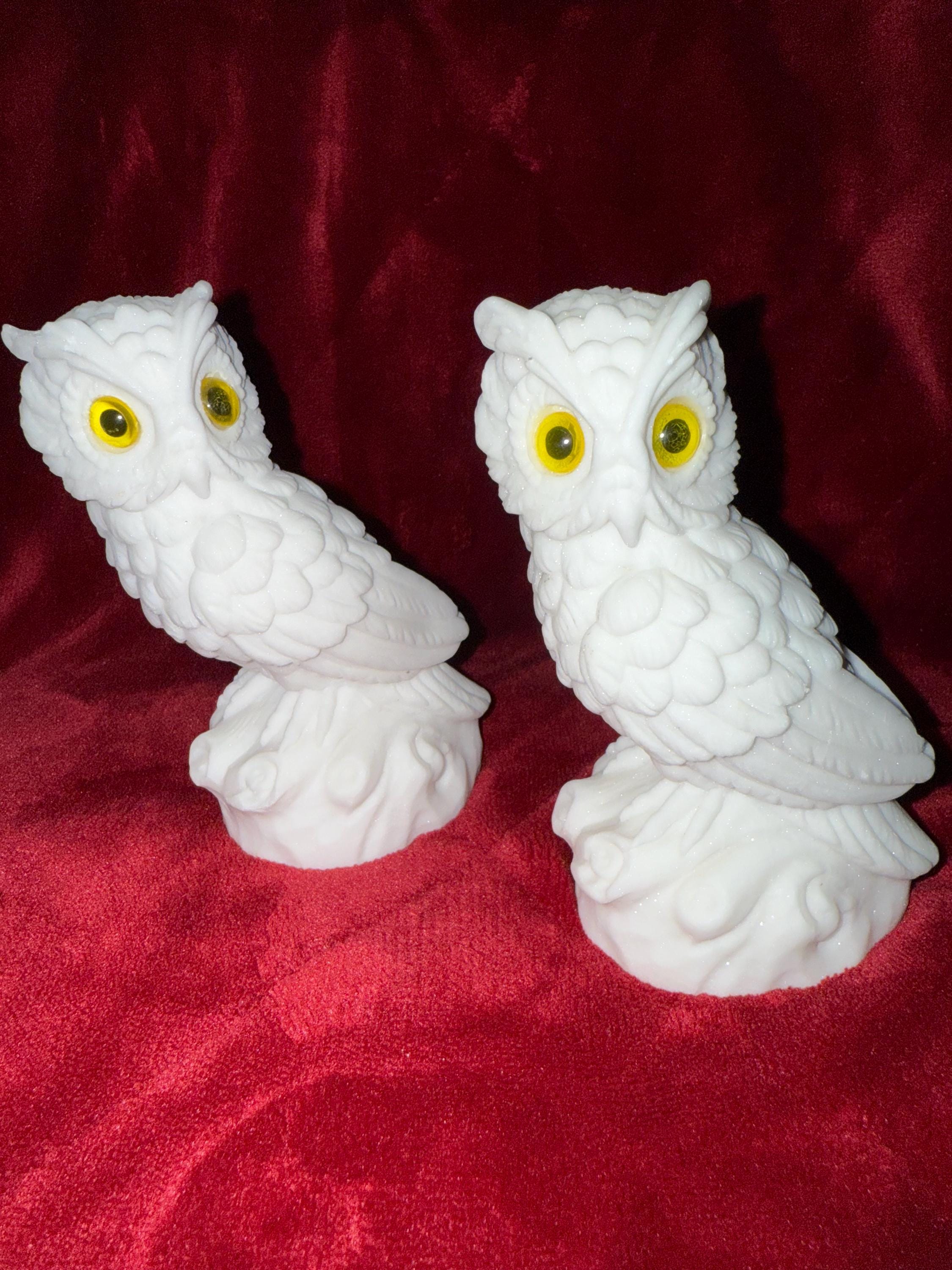 Alabaster Owls made in Italy