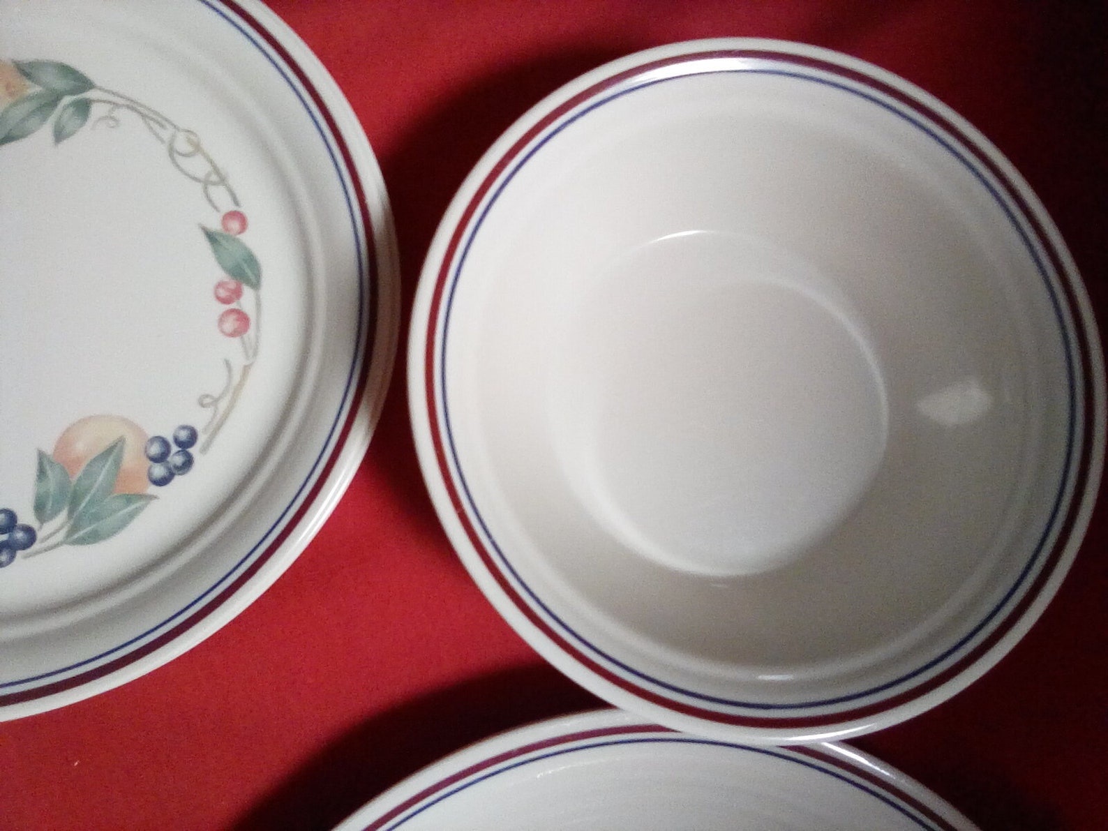 Corelle Corning Ware Dinnerware Abundance Pattern 2 Place Etsy
