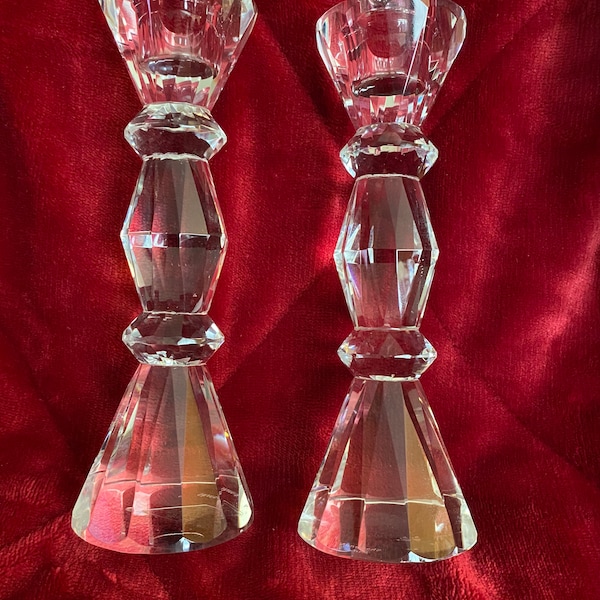 Shannon Crystal Candlestick Etsy