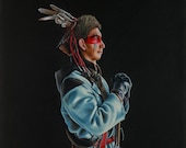 Canvas Print of quot Victory over the River Raisin quot by Oklahoma Cherokee Artist Bryan Waytula