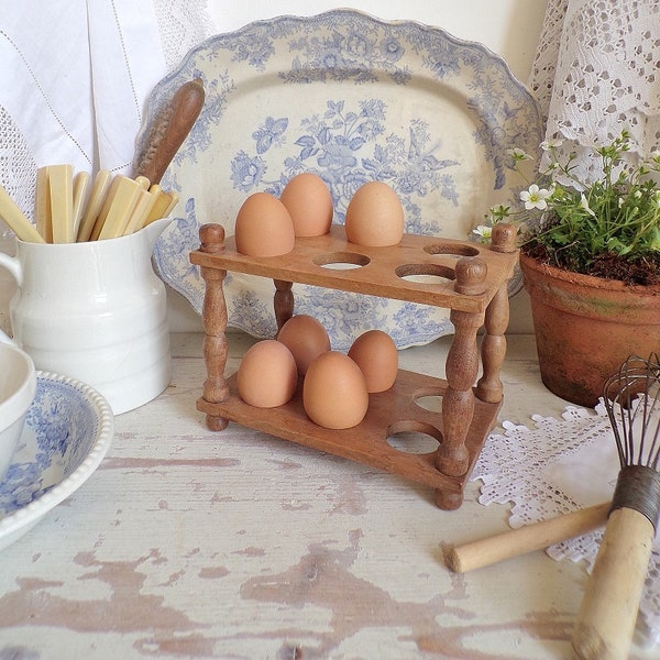 Wooden Egg Holder Etsy