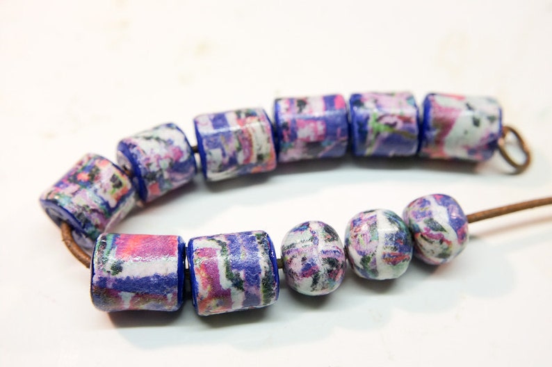 Image Transfer Bead Tutorial Polymer Clay Tutorial Rustic Etsy