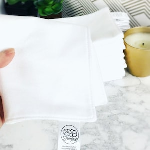 Soft flannel face cloths, gentle for sensitive skin