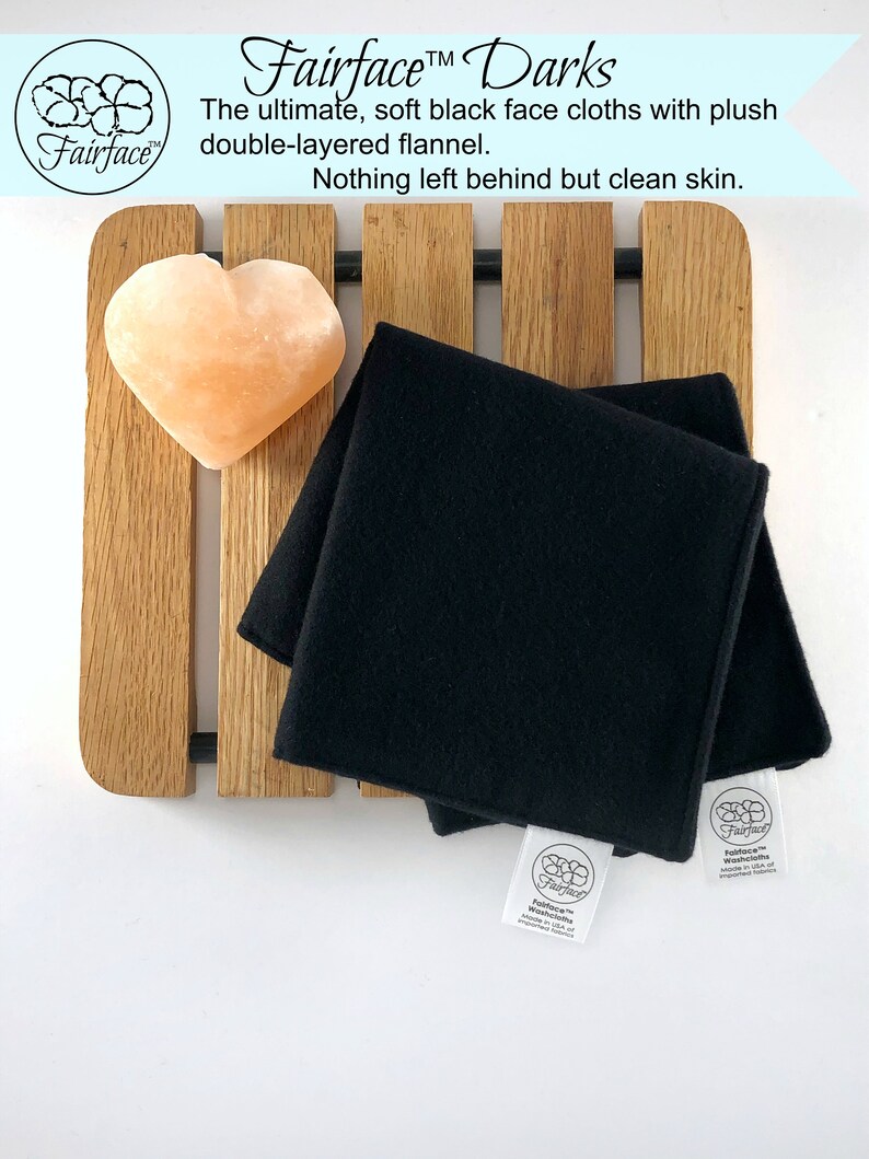 Best Face cloths for gentle cleansing, Rosacea, Eczema soft for Sensitive Skin SET OF 12, Calming 100% Cotton washable, reusable Fairface™ Bild 6