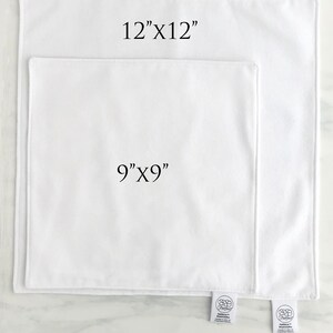White cotton flannel face cloths sizes 9x9 and 12x12 soft for sensitive skin and rosacea