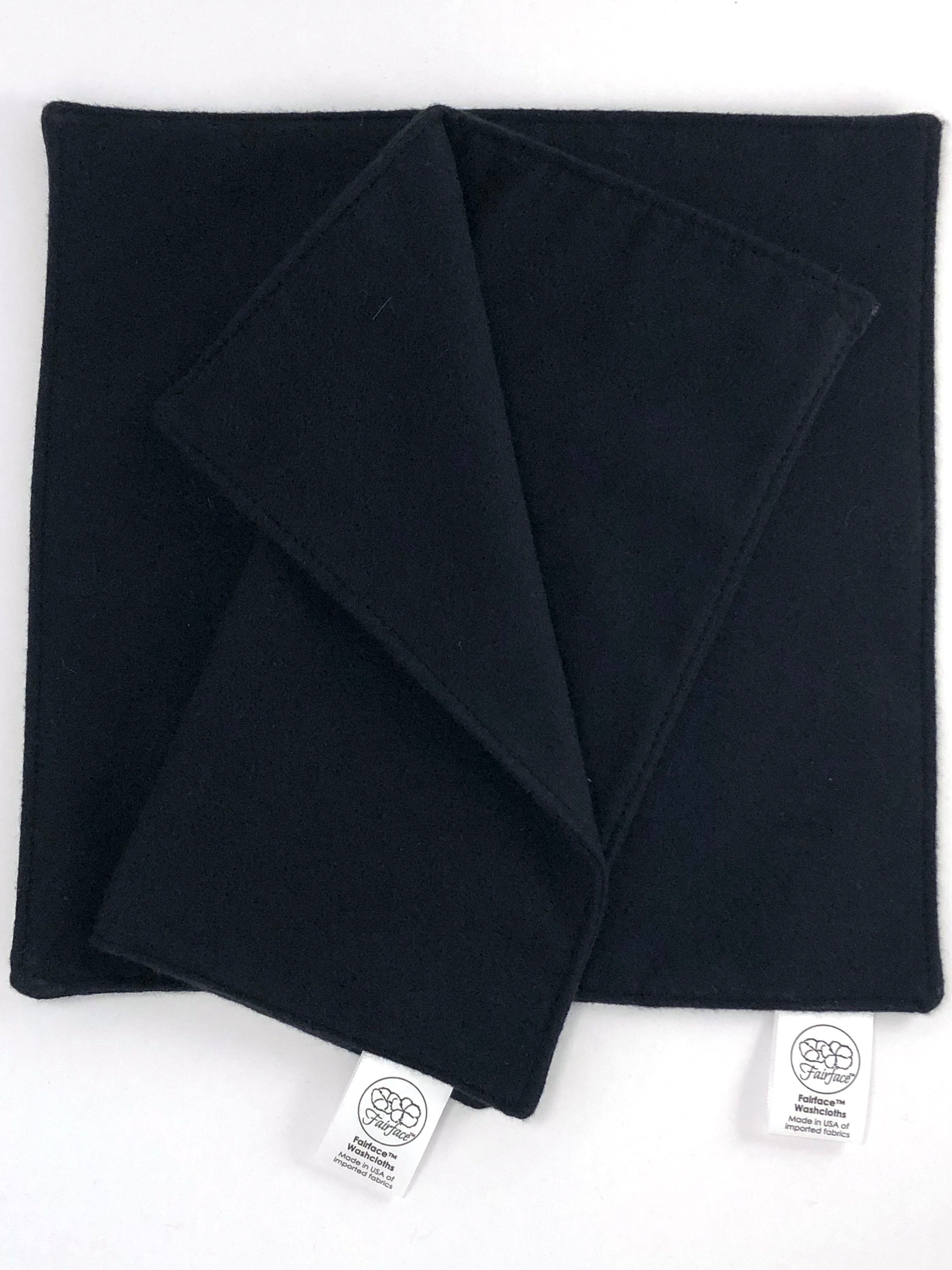 Soft Black Face Cloths Black Washcloths Makeup Remover Etsy Canada