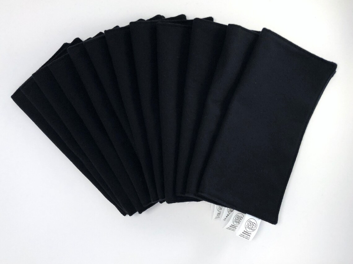 Soft Black Face Cloths Black Washcloths Makeup Remover Etsy
