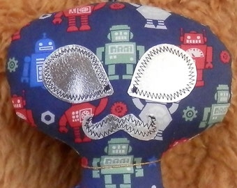 ALIEN DOLL Robot fabric with Mustache
