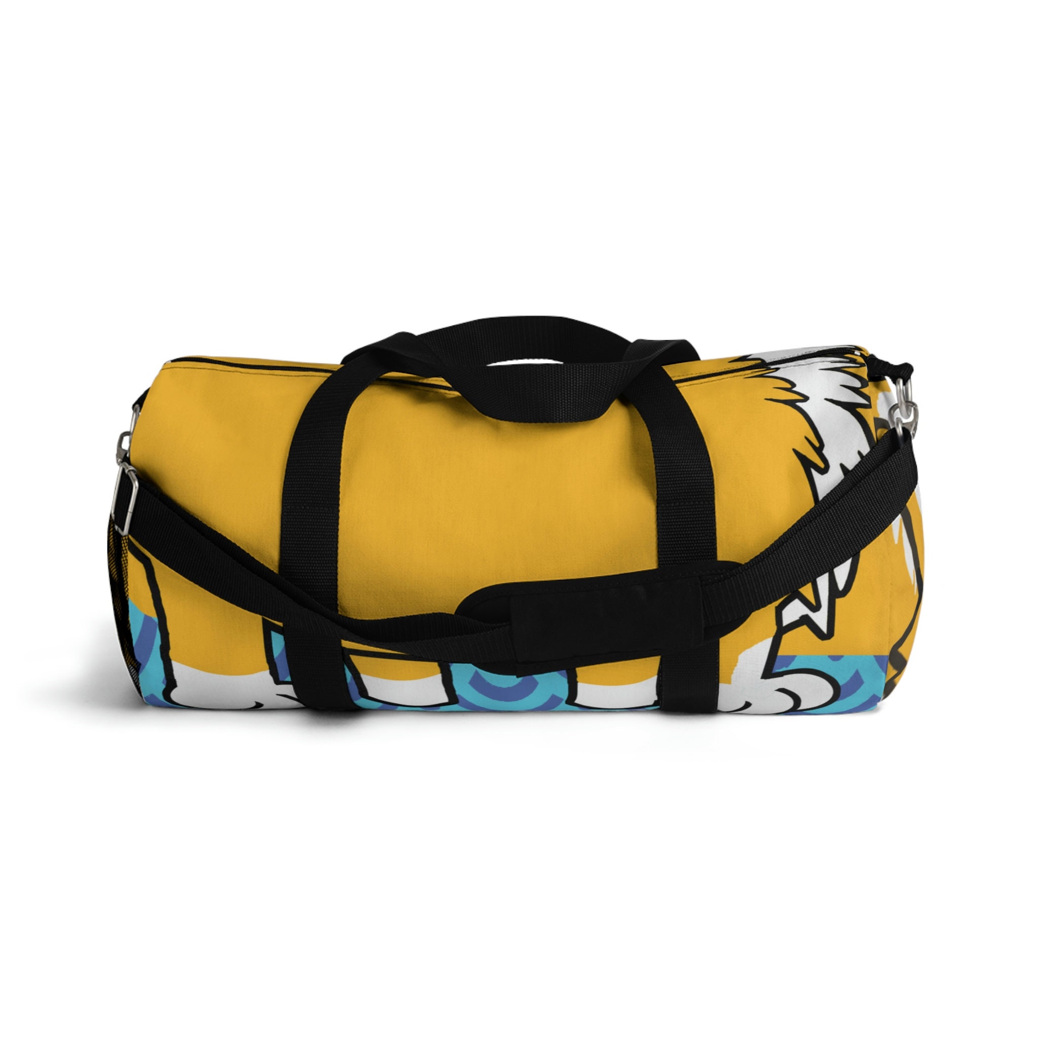 Dog Duffel Bag Optical Illusion Design, Unique Duffel Bag Pattern