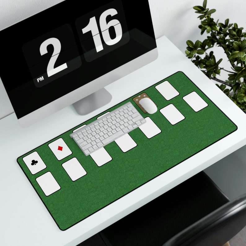 Solitaire Card Game Mat Etsy
