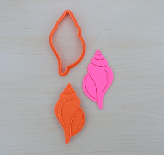 Seashell 3 Cookie Cutter and Stamp Set 305 Etsy