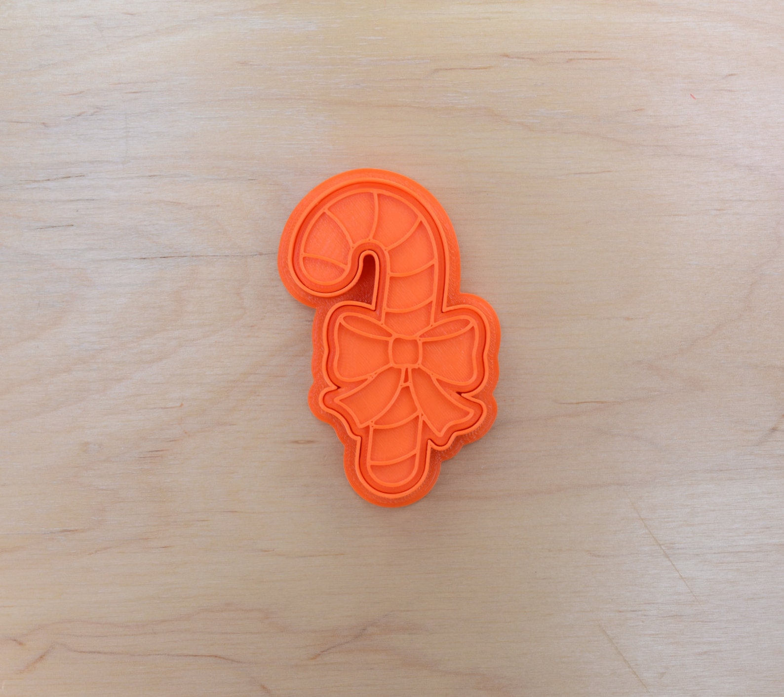 Candy Cane Cookie Cutter and Stamp Set 171 Etsy