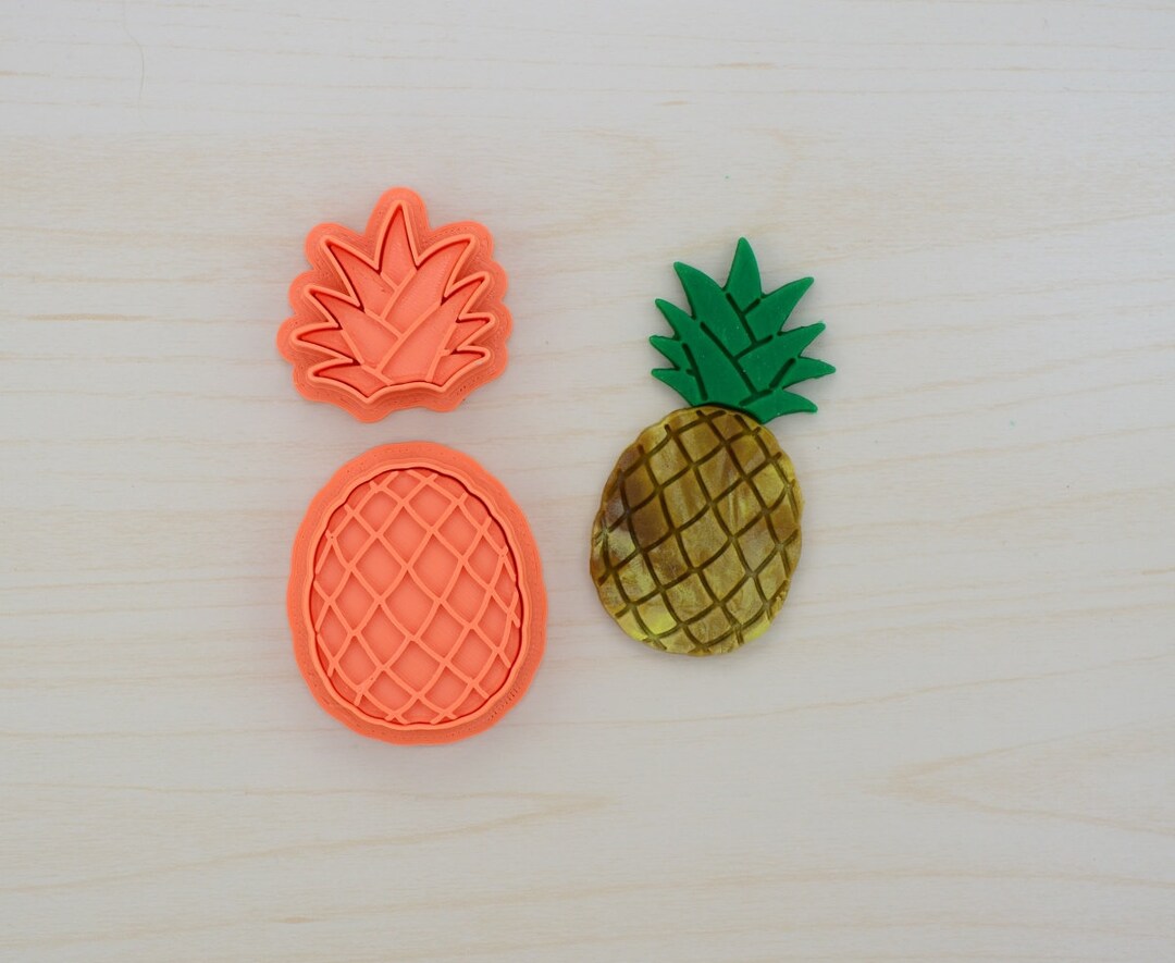 4 Pcs Pineapple Fondant Cutter and Stamps Set 447 - Etsy UK
