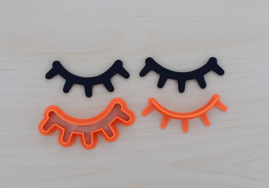 Unicorn Eyelashes 100 with Plunger Fondant Cutter - 326