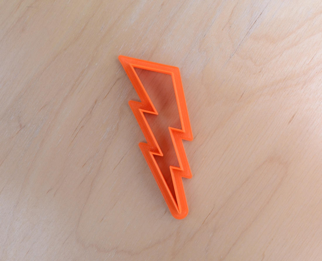 Lightning Bolt Cookie Cutter 4 334 Etsy