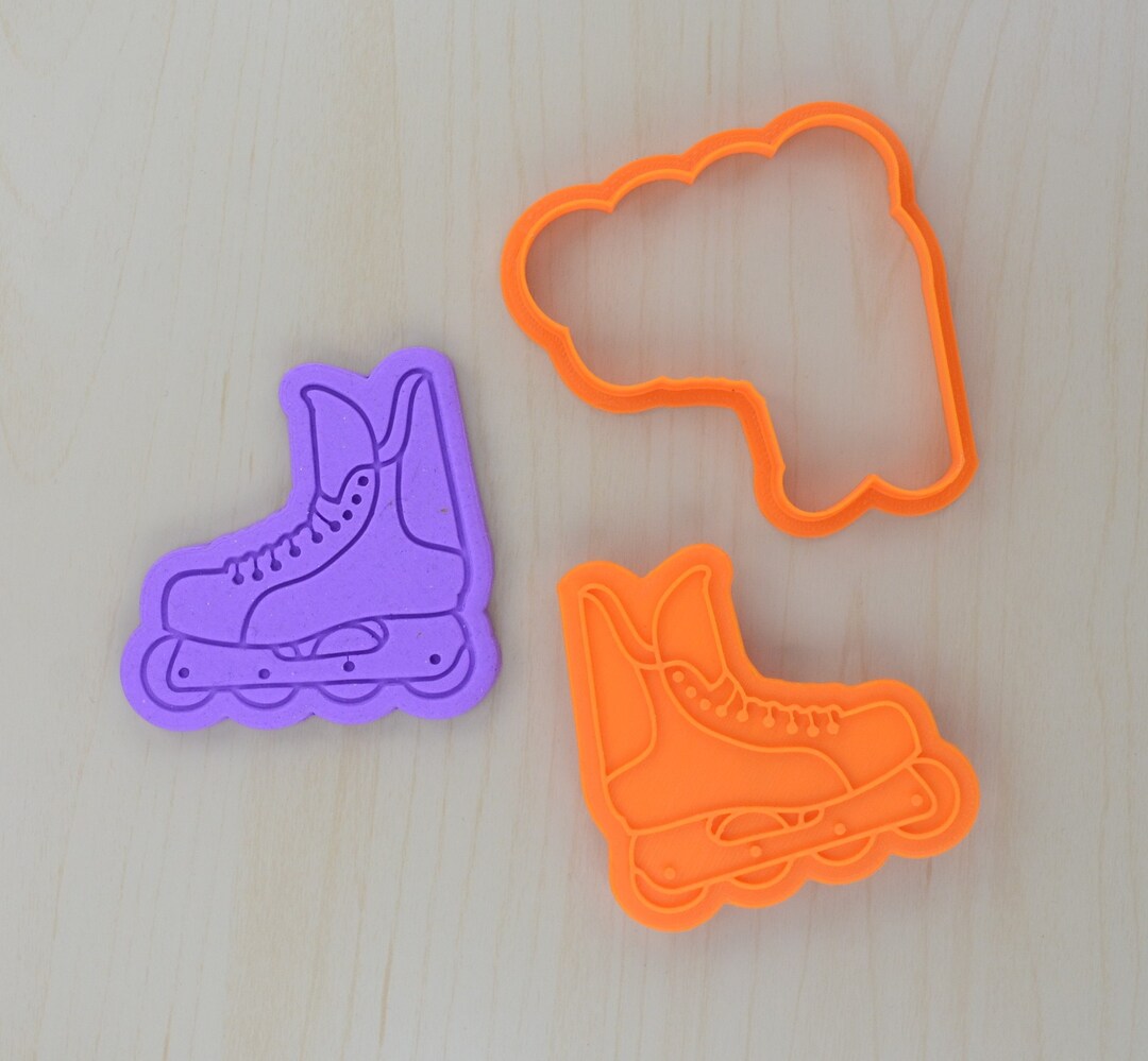 Roller Blade Cookie Cutter and Stamp Set 835 Etsy