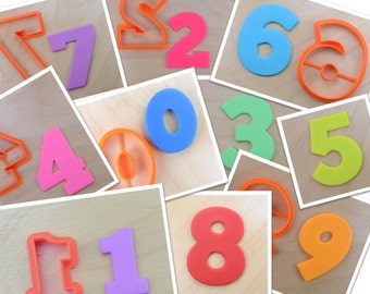 10 pcs Classic Numbers Cookie Cutter Set