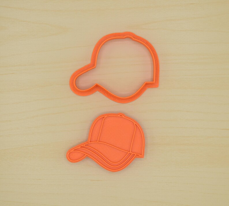 Baseball Cap Cookie Cutter and Stamp Set 271 Etsy