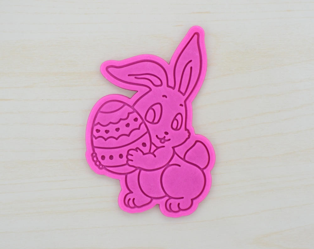 Easter Bunny Cookie Cutter and Stamp Set 100 416 Etsy UK
