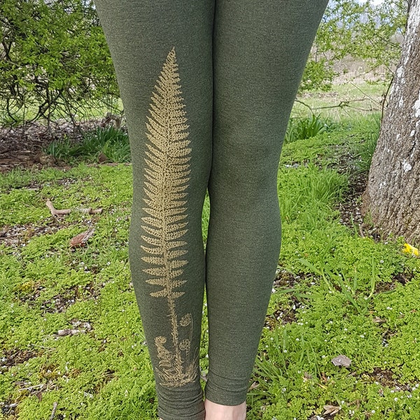 Pachena, Clothing, Fashion, Design, Ladies, Organic,  Bamboo, Green, Leggings, featuring FERN & FIDDLE by PachenaClothing, Made in Canada,