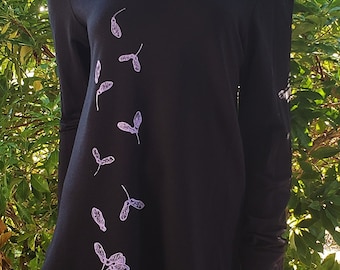 Mint Bamboo Pachena Clothing Made in Canada, Design Side Slit Tunic featuring FAMILY POD by PachenaClothing Fashion