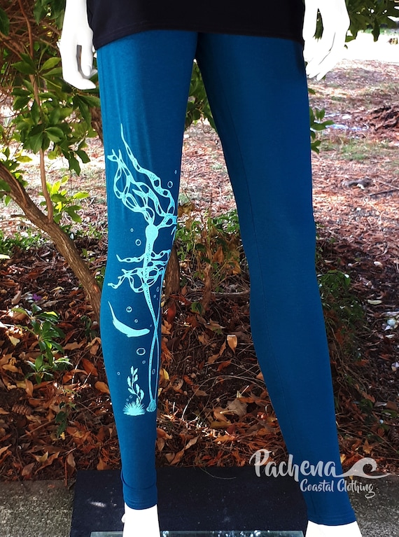 Pachena, Clothing, Fashion, Design, Ladies, Bamboo, Leggings, Featuring  BULLKELP FOREST by Pachenaclothing, Made in Canada, -  Canada