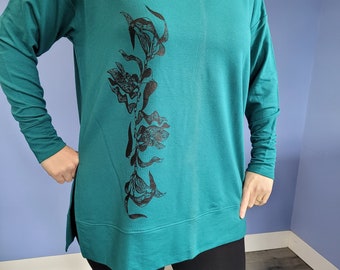 Earth, Clothing, Fashion, Design, Bamboo, Dolman, featuring the artwork GIANT KELP by PachenaClothing, Made in Canada,